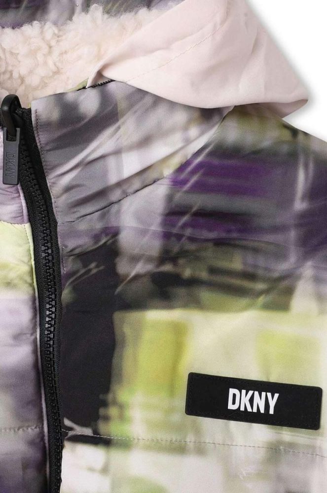 Дитяча двостороння куртка Dkny колір зелений (3458753) фото 4