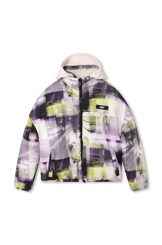 Дитяча двостороння куртка Dkny колір зелений (3458758) фото 2