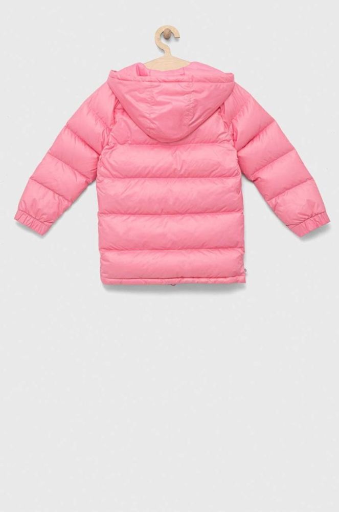 Дитяча пухова куртка adidas Originals колір рожевий фото 2