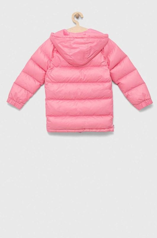 Дитяча пухова куртка adidas Originals колір рожевий фото 2