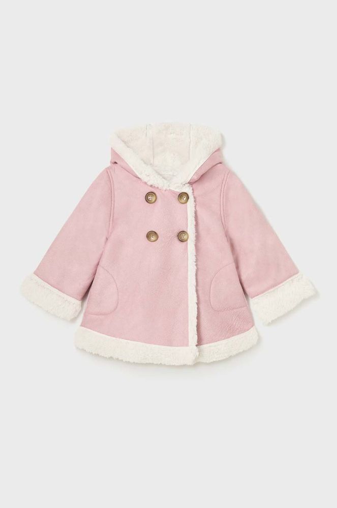Пальто для малюків Mayoral колір рожевий (3429627)