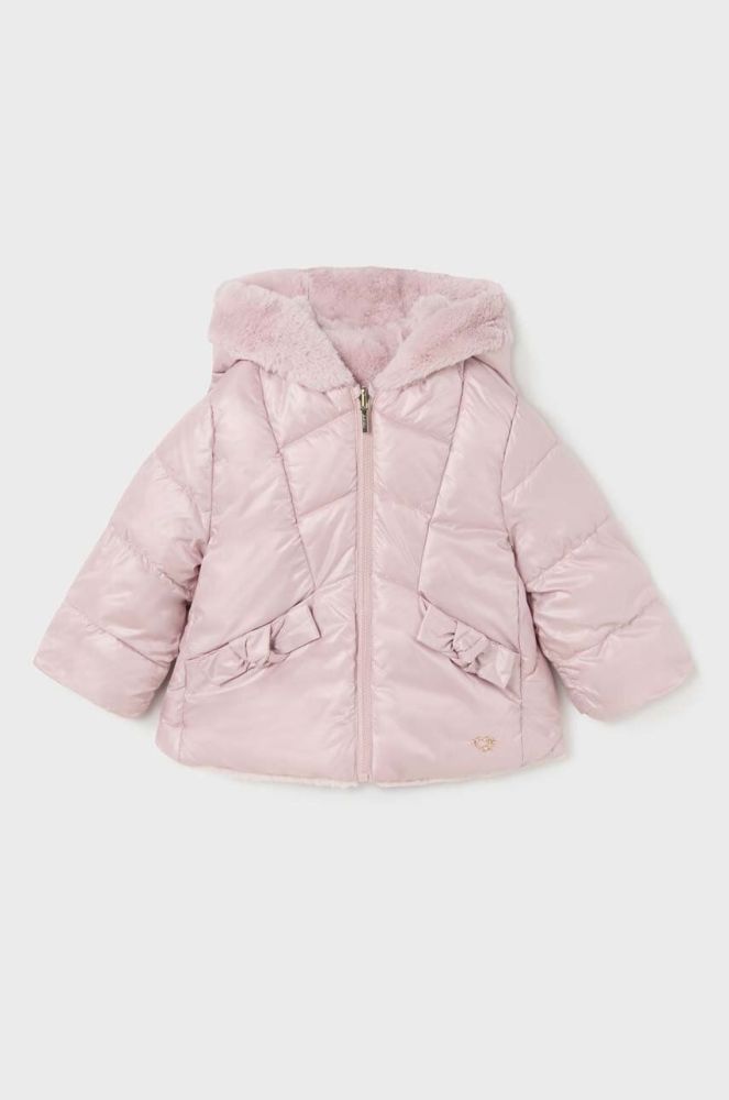 Двостороння дитяча куртка Mayoral колір рожевий (3420541)