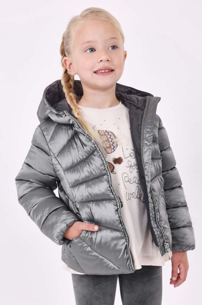Дитяча куртка Mayoral колір срібний (3409358)