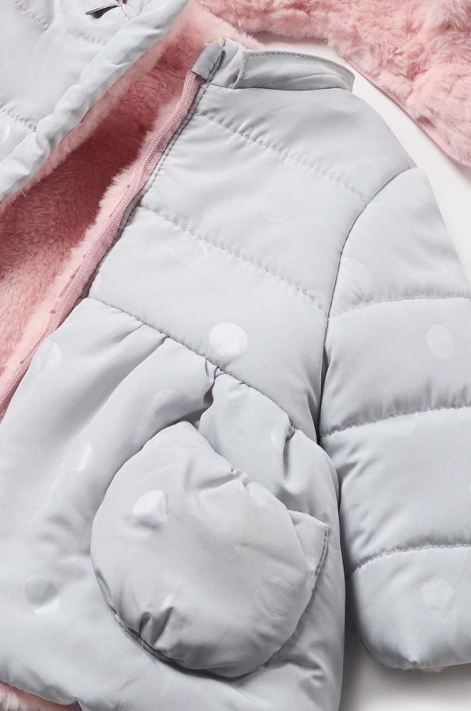 Двостороння дитяча куртка Mayoral Newborn колір рожевий (3415596) фото 4