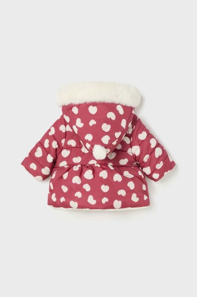 Двостороння дитяча куртка Mayoral Newborn колір червоний фото 2