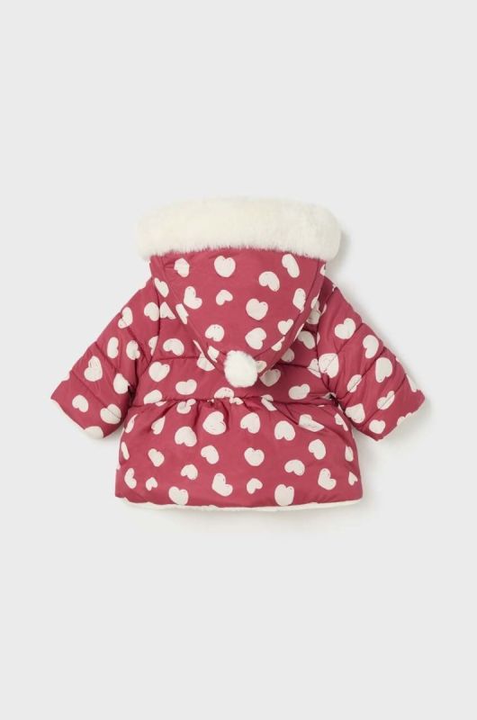 Двостороння дитяча куртка Mayoral Newborn колір червоний фото 2