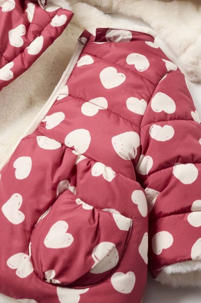 Двостороння дитяча куртка Mayoral Newborn колір червоний фото 4