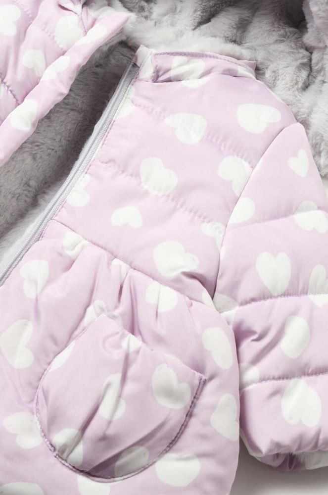 Двостороння дитяча куртка Mayoral Newborn колір фіолетовий фото 2