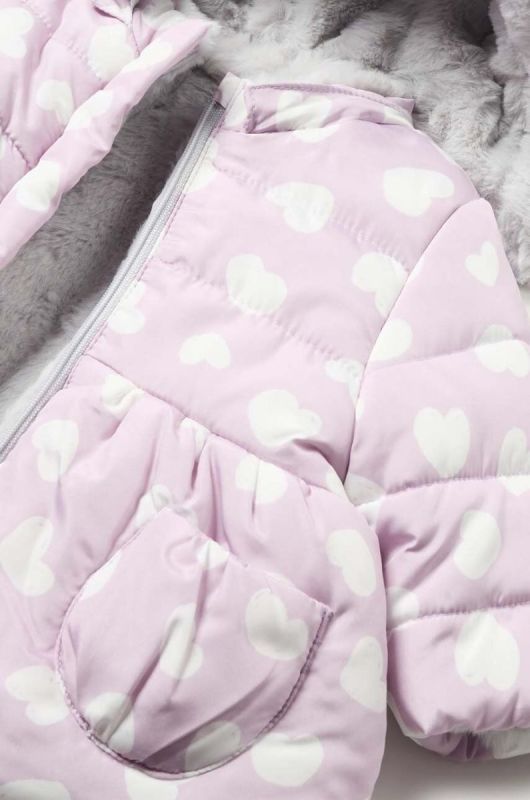 Двостороння дитяча куртка Mayoral Newborn колір фіолетовий фото 2