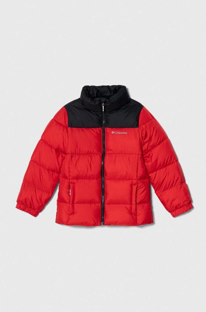 Дитяча куртка Columbia U Puffect Jacket колір червоний