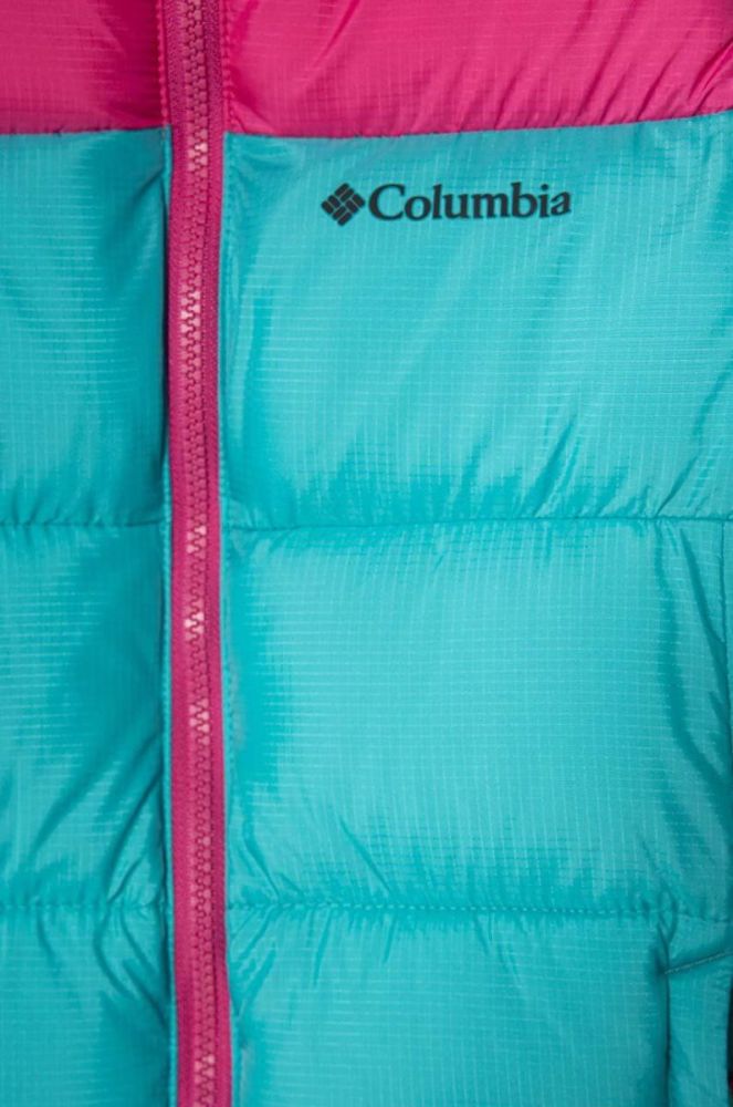 Дитяча куртка Columbia U Puffect Jacket колір бірюзовий фото 3