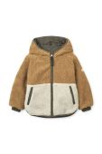 Дитяча двостороння куртка Liewood колір коричневий