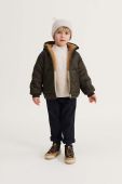 Дитяча двостороння куртка Liewood колір коричневий