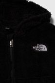 Дитяча кофта The North Face G SUAVE OSO F/Z HOODED JACKET колір чорний з капюшоном однотонна Дитяча кофта The North Face G SUAVE OSO F/Z HOODED JACKET колір чорний з капюшоном однотонна