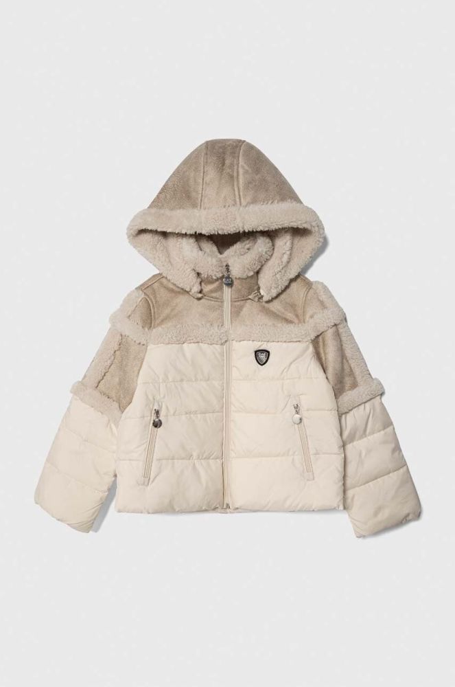 Дитяча куртка EA7 Emporio Armani колір бежевий (3638524)