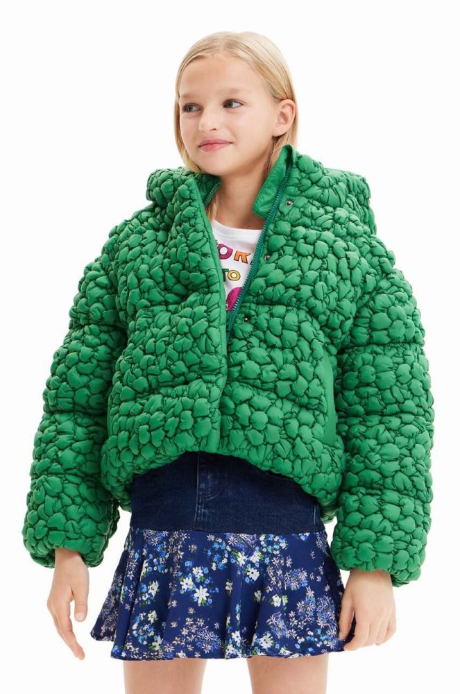 Дитяча куртка Desigual колір зелений (3550625)