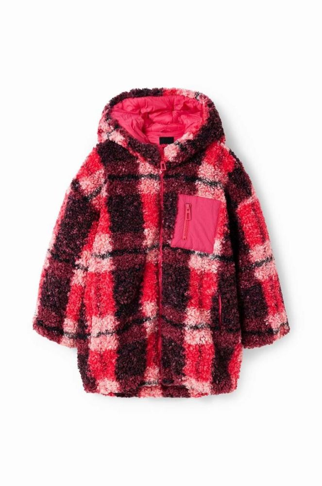 Дитяча куртка Desigual 23WGEW08 JACKET колір рожевий фото 2
