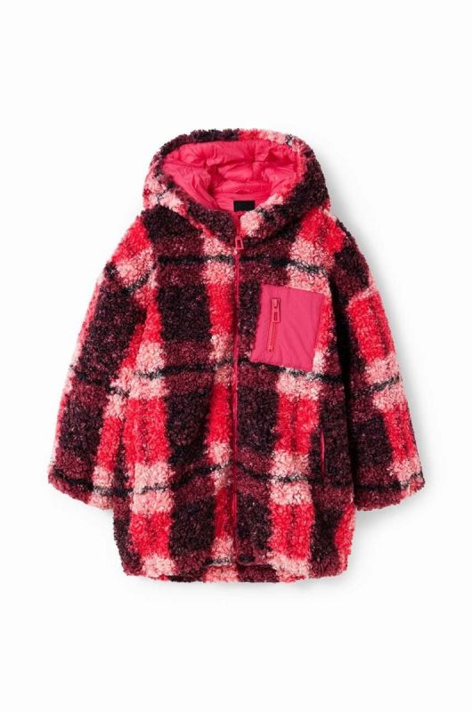 Дитяча куртка Desigual 23WGEW08 JACKET колір рожевий фото 2
