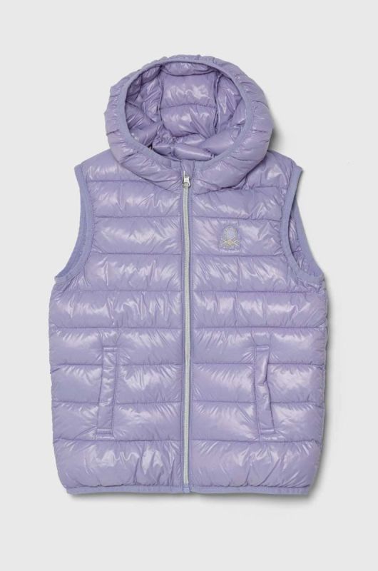 Дитяча безрукавка United Colors of Benetton колір фіолетовий (3391035)