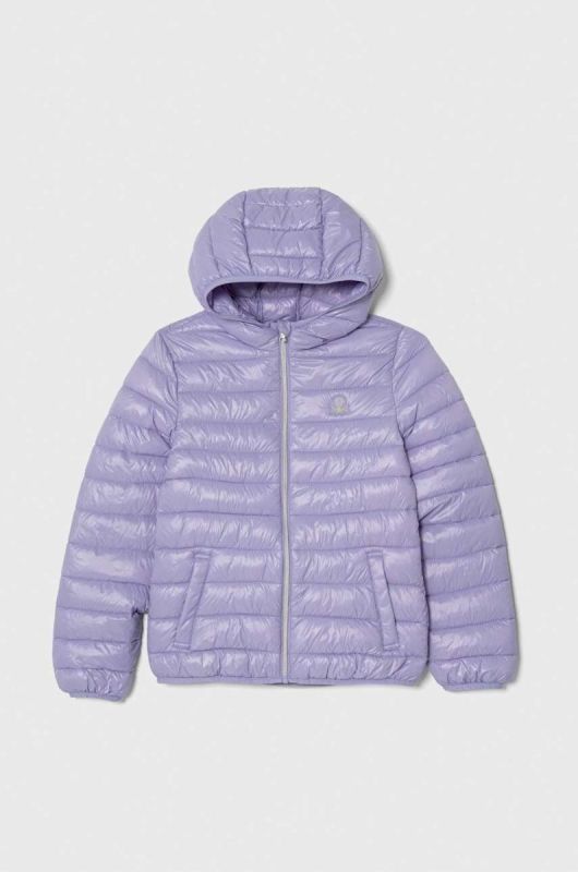Дитяча куртка United Colors of Benetton колір фіолетовий (3403836)