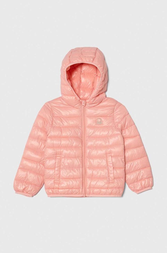 Дитяча куртка United Colors of Benetton колір рожевий (3391066)