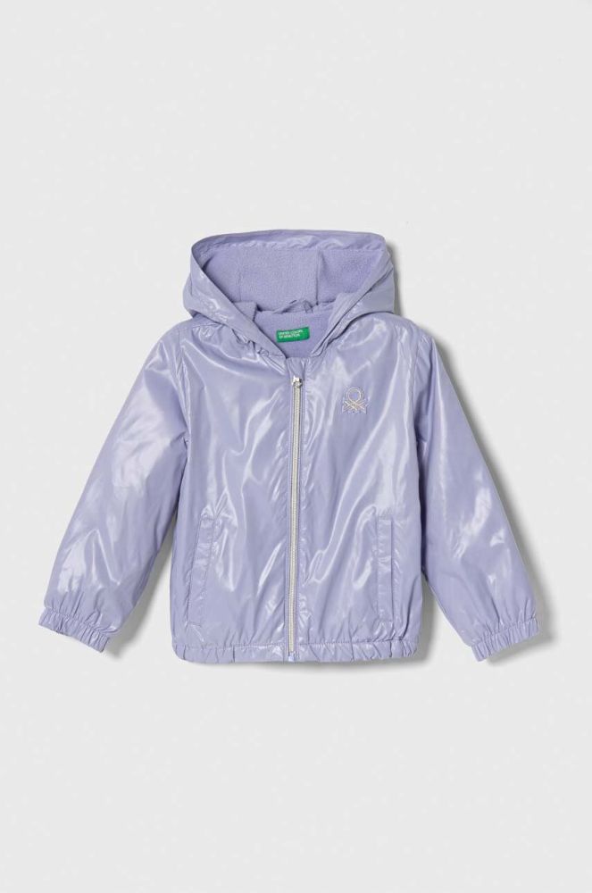Дитяча куртка United Colors of Benetton колір фіолетовий (3389313)