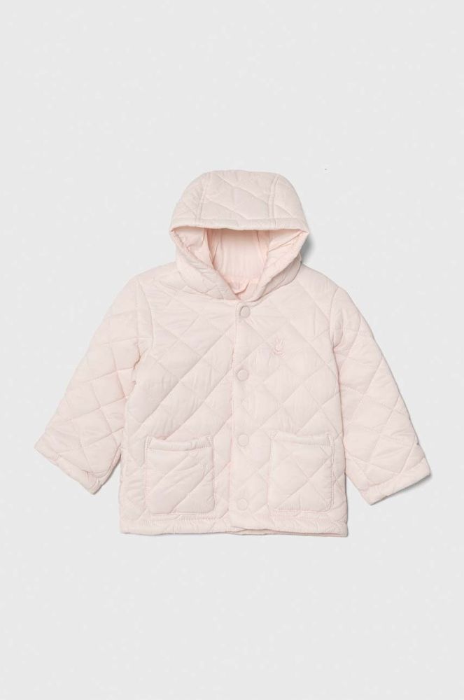 Куртка для немовлят United Colors of Benetton колір рожевий (3391130)