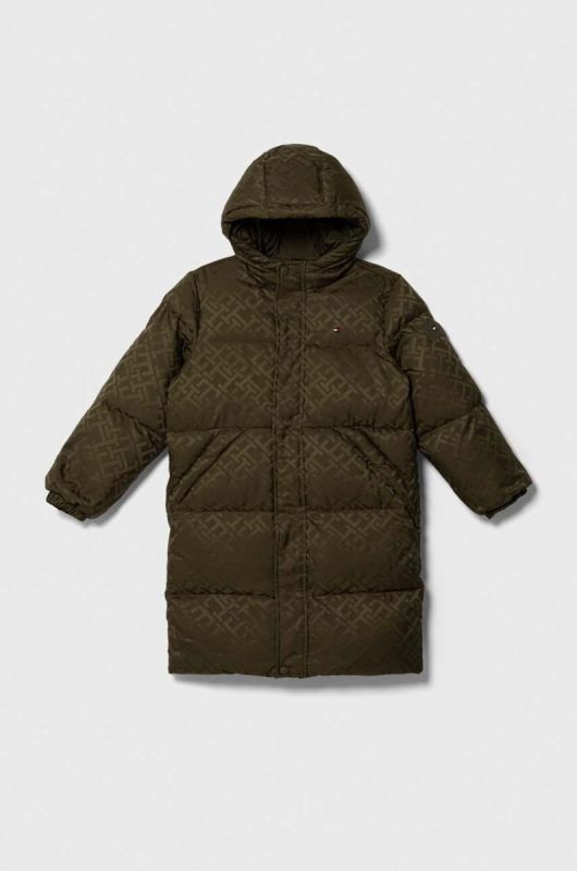 Дитяча куртка Tommy Hilfiger колір зелений (3554238)