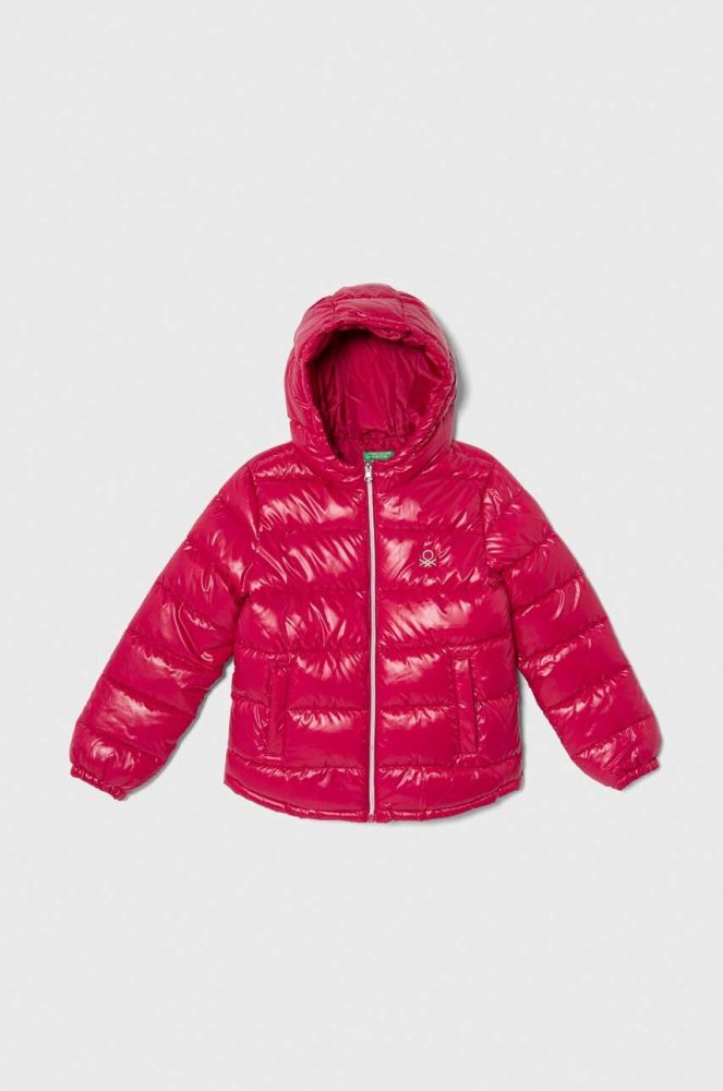 Дитяча куртка United Colors of Benetton колір рожевий (3462350)