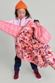 Дитяча двостороння куртка Reima Finnoo колір рожевий