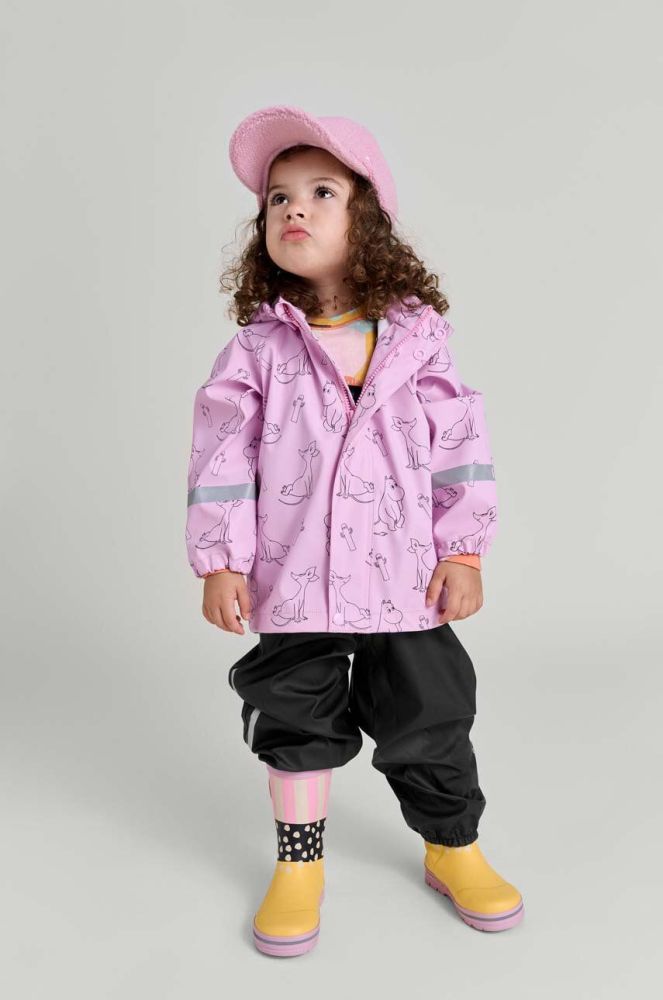 Дитяча куртка і штани Reima Moomin Plask колір фіолетовий