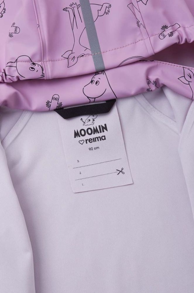 Дитяча куртка і штани Reima Moomin Plask колір фіолетовий фото 6