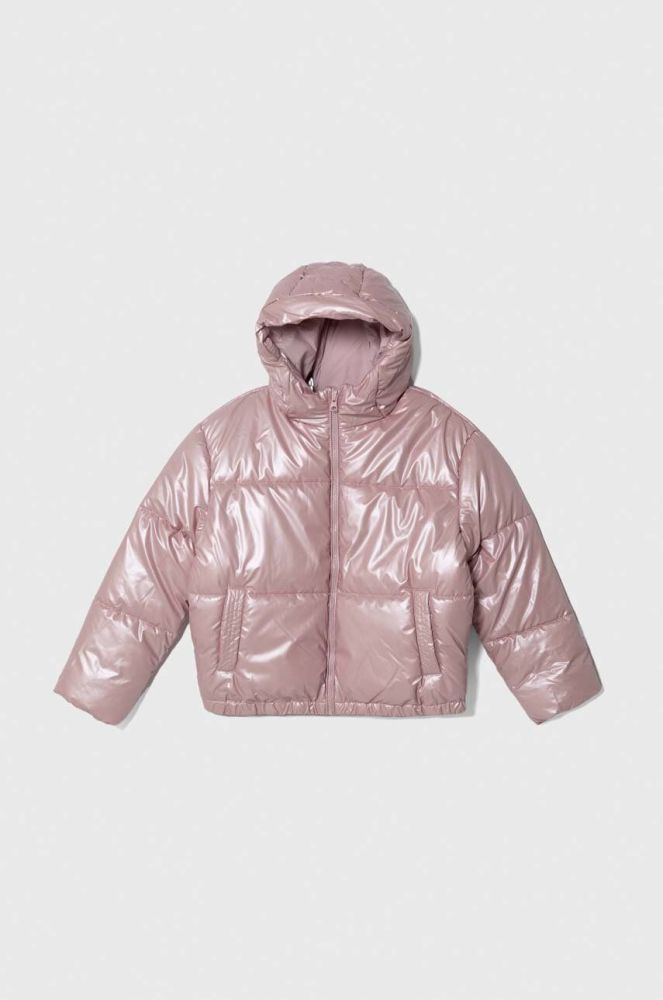 Дитяча куртка United Colors of Benetton колір рожевий (3546676)