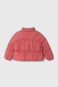 Дитяча двостороння куртка United Colors of Benetton колір рожевий