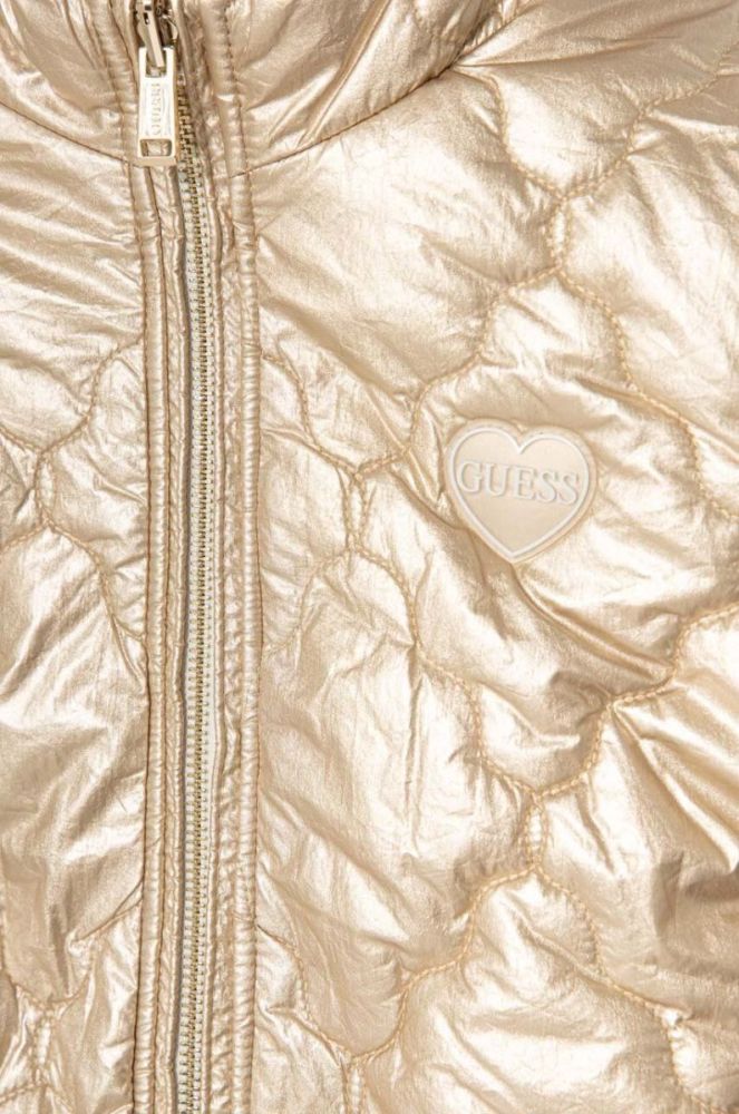 Дитяча двостороння куртка Guess колір золотий (3557907) фото 6