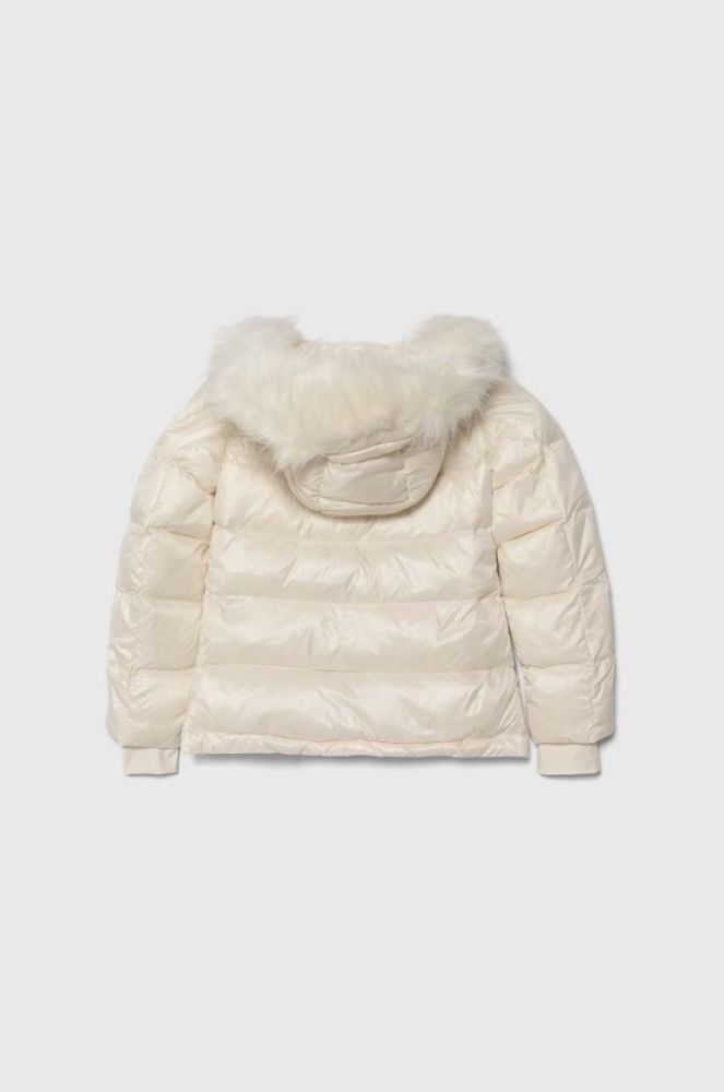 Дитяча пухова куртка Guess колір бежевий (3559748) фото 2