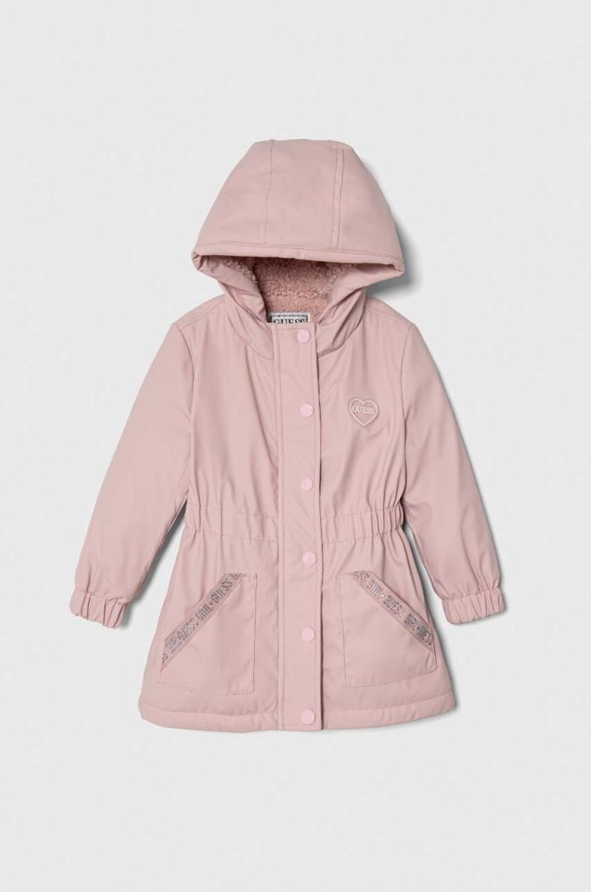 Дитяча куртка Guess колір рожевий (3614163)