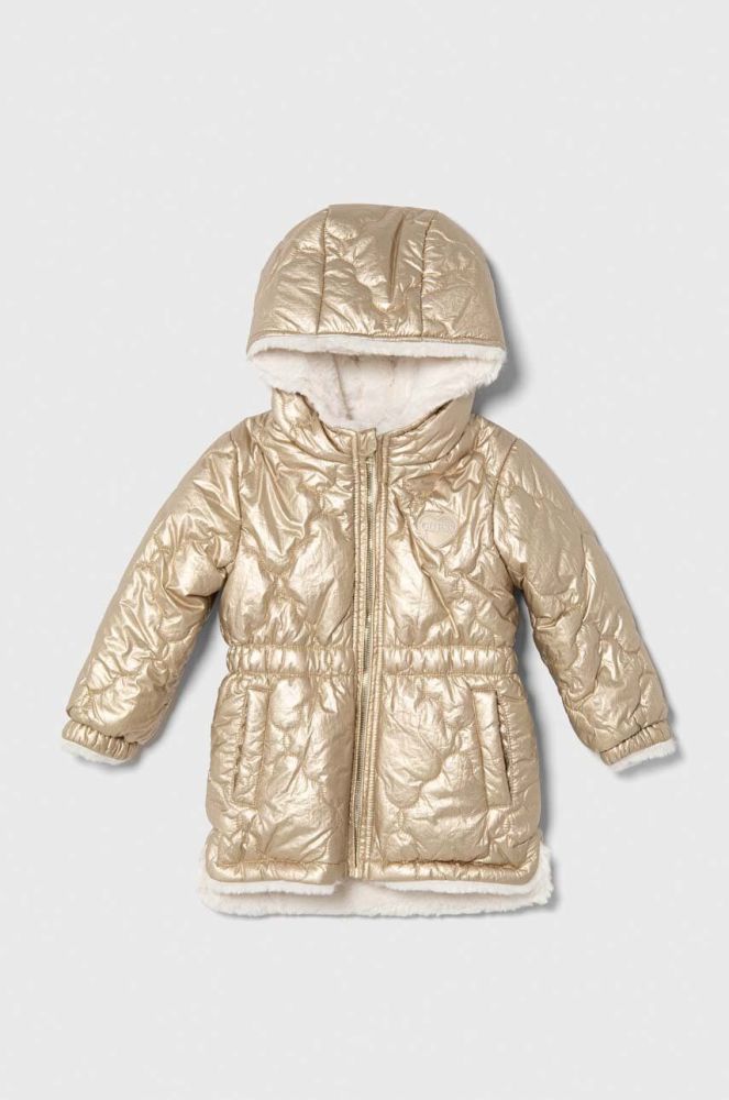 Дитяча двостороння куртка Guess колір золотий (3585859)
