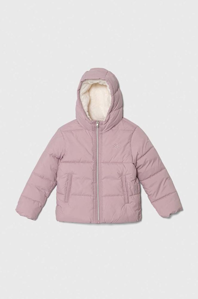 Дитяча куртка United Colors of Benetton колір рожевий (3648080)