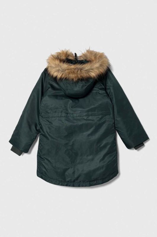 Дитяча куртка Pepe Jeans Outerw Heavy колір зелений фото 2