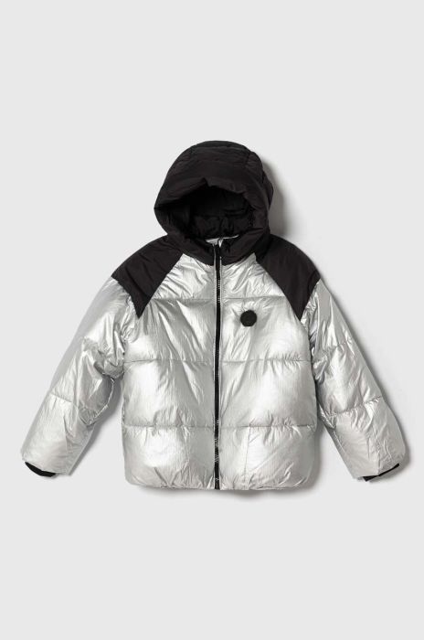 Дитяча куртка Pepe Jeans колір срібний