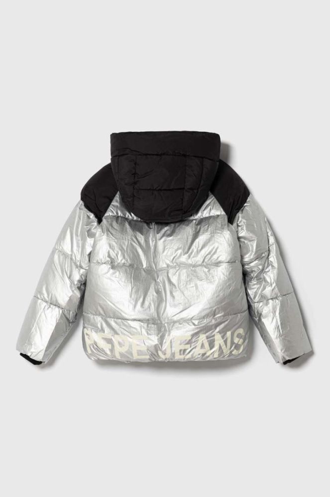 Дитяча куртка Pepe Jeans колір срібний фото 2