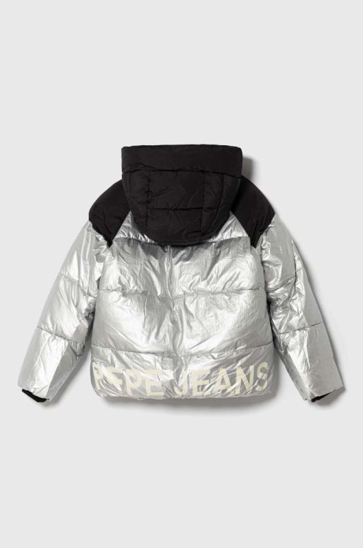 Дитяча куртка Pepe Jeans колір срібний фото 2