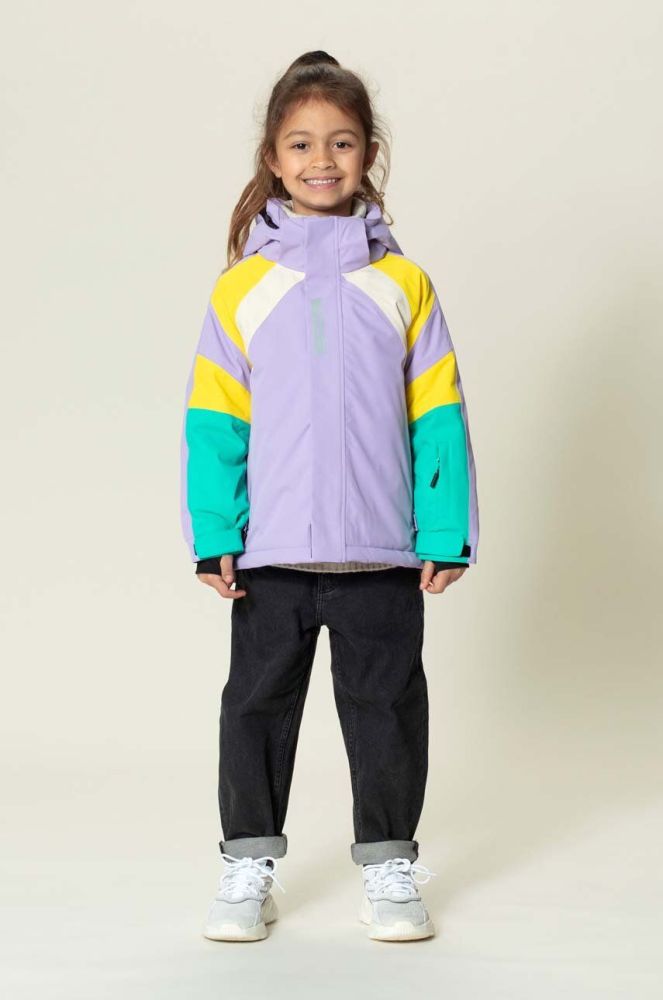 Дитяча гірськолижна куртка Gosoaky FAMOUS DOG колір фіолетовий