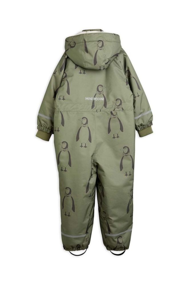 Дитячий зимовий комбінезон Mini Rodini колір зелений фото 3
