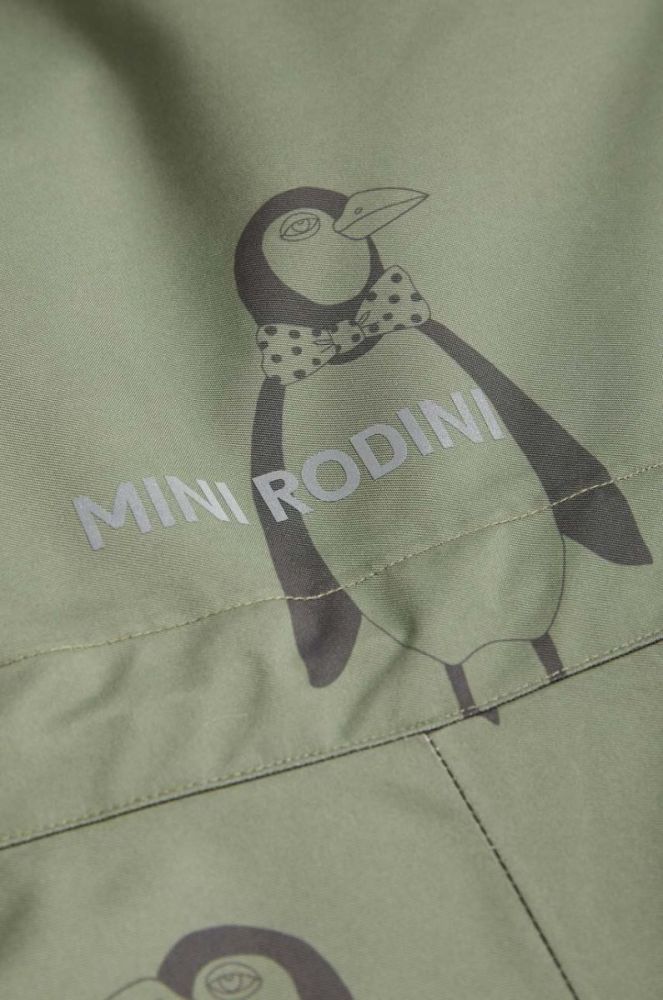 Дитячий зимовий комбінезон Mini Rodini колір зелений фото 8