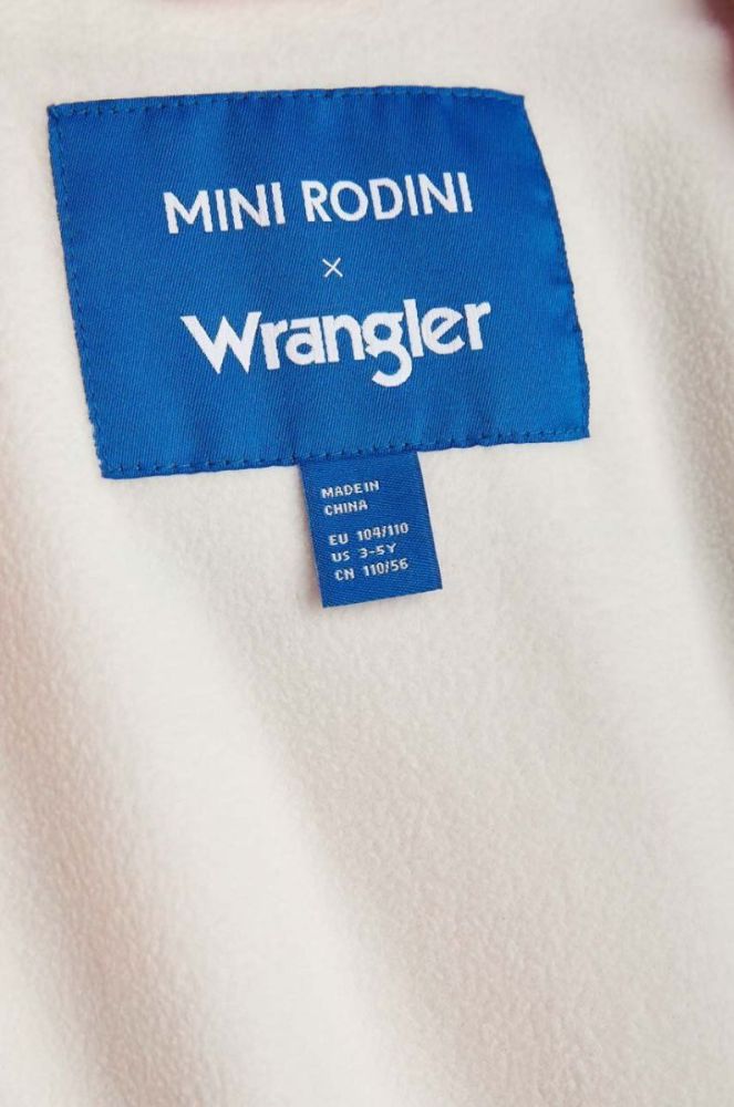 Дитяча куртка Mini Rodini Mini Rodini x Wrangler колір рожевий фото 7