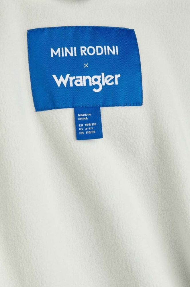 Дитяча куртка Mini Rodini Mini Rodini x Wrangler колір зелений фото 7