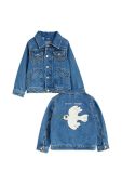 Дитяча джинсова куртка Mini Rodini Mini Rodini x Wrangler колір блакитний