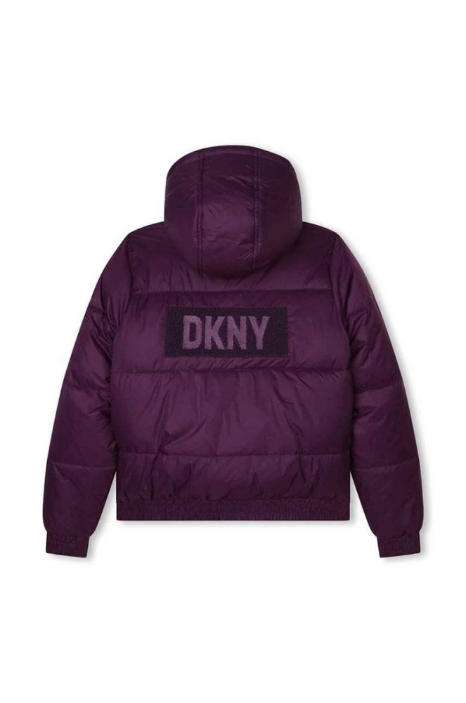 Дитяча двостороння куртка Dkny колір фіолетовий (3458796) фото 2